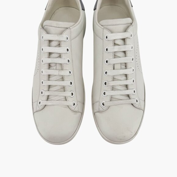 Gucci Ace GG Interlock Logo Low Top Sneakers White Leather Size 39 US 9 Women - Picture 3 of 14